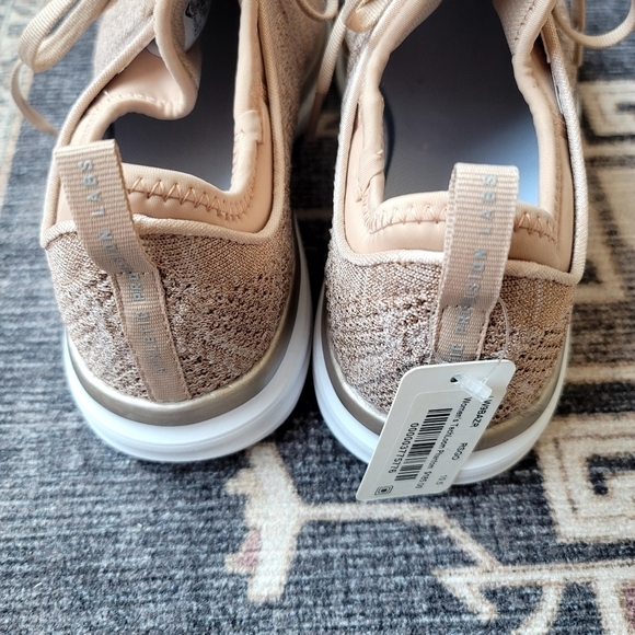 APL Techloom Phantom Sneakers Rose Gold White Womens Melange Lululemon - Picture 6 of 10